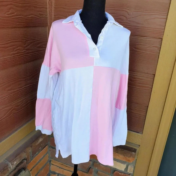 asos The Ragged Priest Oversized Rugby Shirt Dress with Back Print Women's XS - Picture 14 of 15